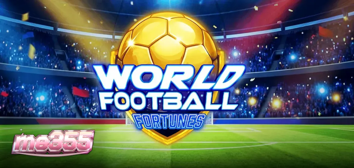 Tampilan visual slot World Football Fortunes dengan latar belakang stadion